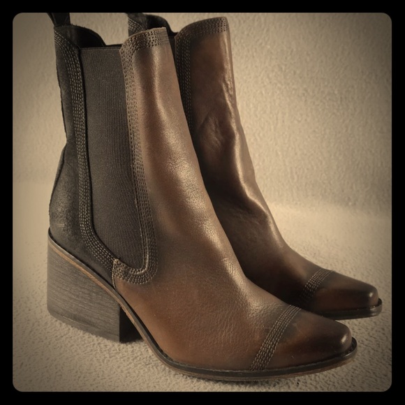 Free People Shoes - Free People Brown Leather Chelsea Western boots